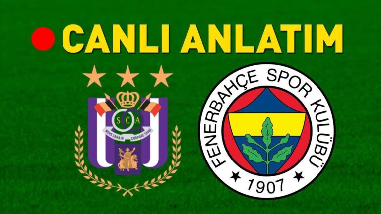 Anderlecht – Fenerbahçe TRT 1 Canlı İzleme