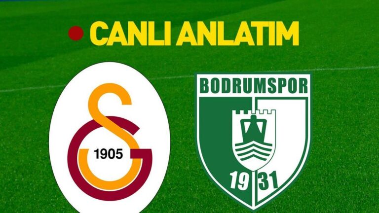 Galatasaray – Bodrum FK maçı muhtemelen 11 ve tüm detaylar