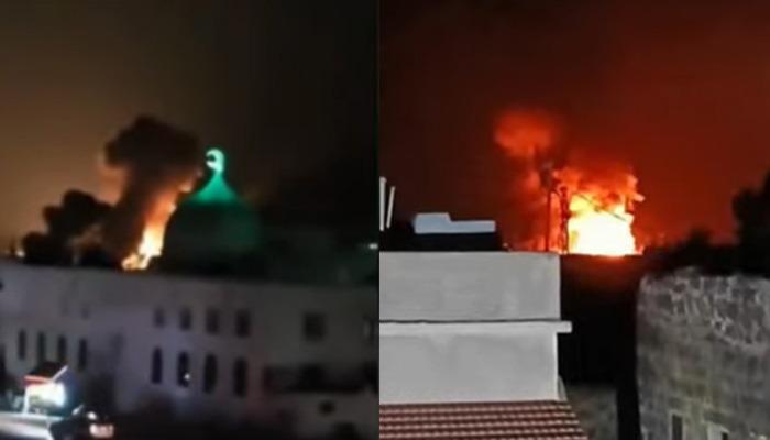 İsrail savaş uçakları Suriye şehirlerini bombaladı: Şam, Hama, Latakia …