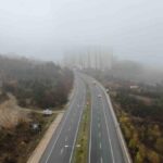 Sis etkili oldu, görüş mesafesi 50 metreye düştü