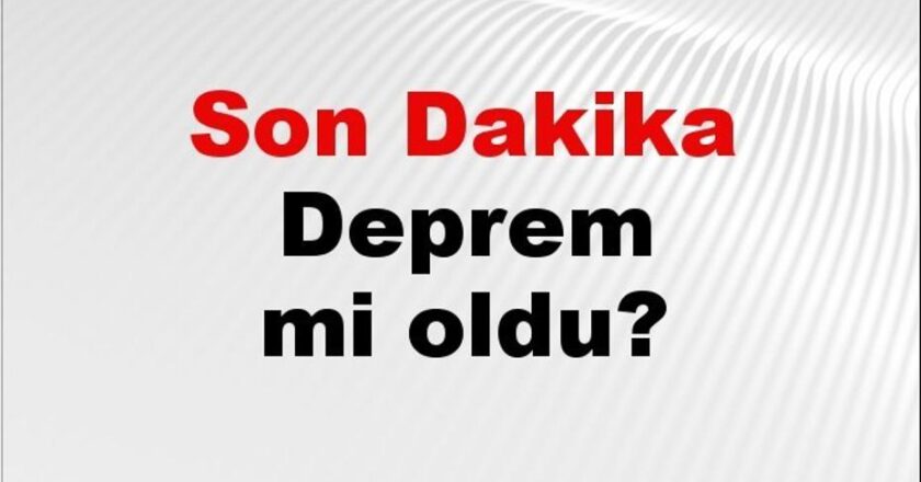 Muğla’da Son Dakika Deprem Gelişmesi! 19 Aralık 2025’te Nerede Oldu?